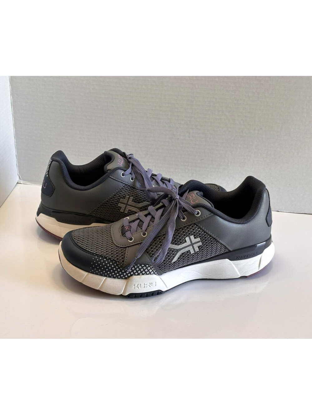 Kuru Quantum 2.0 Women's Size 11.5 Wide Gray Purple Athletic Running Sneakers
